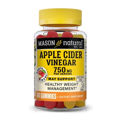 MASON NATURAL APPLE CIDER VINEGAR 750 MG 60 GUMMIES MASON NATURAL APPLE CIDER VINEGAR 750 MG 60 GUMMIES
