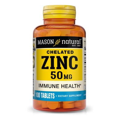 MASON NATURAL CHELATED ZINC 50 MG 100 COMPRIMES MASON NATURAL CHELATED ZINC 50 MG 100 COMPRIMES