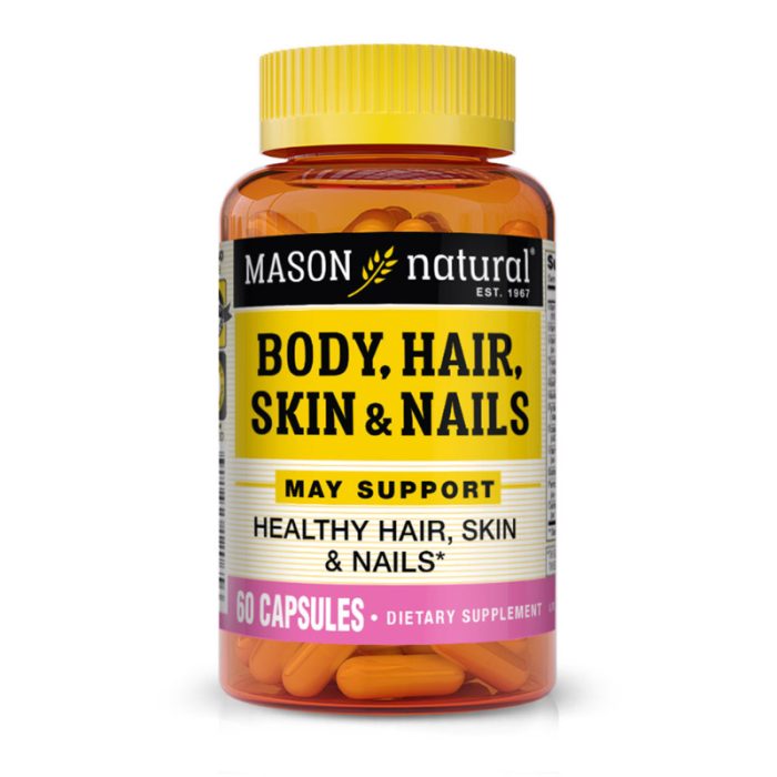 MASON NATURAL BODY HAIR SKIN AND NAILS 60 CAPSULES MASON NATURAL BODY HAIR SKIN AND NAILS 60 CAPSULES