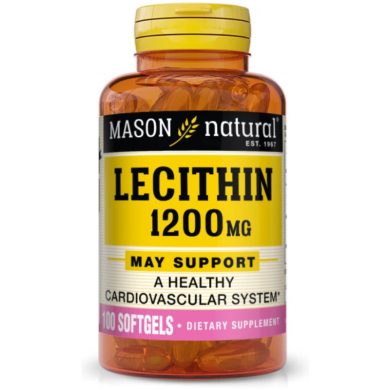 MASON NATURAL LECITHIN 1200 MG 100 GELULES MASON NATURAL LECITHIN 1200 MG 100 GELULES