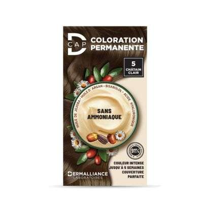 D CAP COLORATION PERMANENTE N 5 CHATAIN CLAIR D CAP COLORATION PERMANENTE N 5 CHATAIN CLAIR