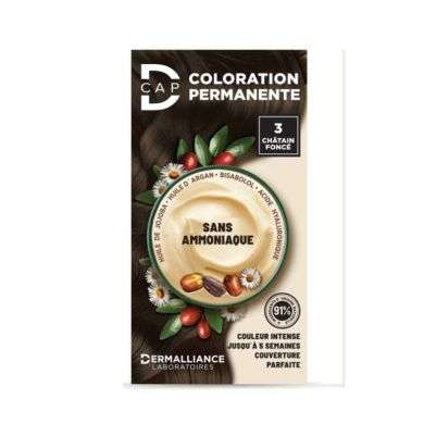 D CAP COLORATION PERMANENTE N 3 CHATAIN FONCE D CAP COLORATION PERMANENTE N 3 CHATAIN FONCE