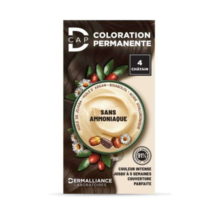 D CAP COLORATION PERMANENTE N 4 CHATAIN  D CAP COLORATION PERMANENTE N 4 CHATAIN