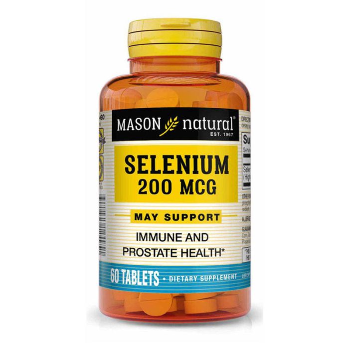 MASON NATURAL SELENIUM 200 MCG 60 COMPRIMES MASON NATURAL SELENIUM 200 MCG 60 COMPRIMES