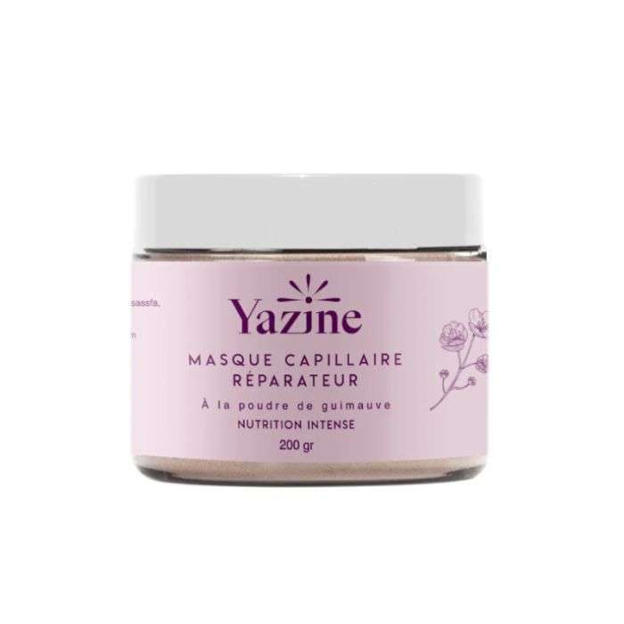 YAZINE MASQUE CAPILLAIRE REPARATEUR A LA POUDRE DE GUIMAUVE 200 GR YAZINE MASQUE CAPILLAIRE REPARATEUR A LA POUDRE DE GUIMAUVE 200 GR