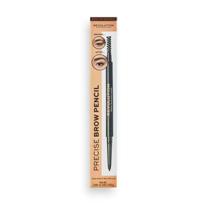 MAKEUP REVOLUTION PRECISE BROW PENCIL MEDIUM BROWN MAKEUP REVOLUTION PRECISE BROW PENCIL MEDIUM BROWN