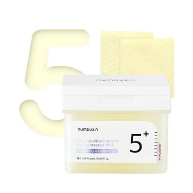 NUMBUZIN 5+ VITAMIN NIACINAMIDE CONCENTRATED PAD 180 ML 70 PADS NUMBUZIN 5+ VITAMIN NIACINAMIDE CONCENTRATED PAD 180 ML 70 PADS