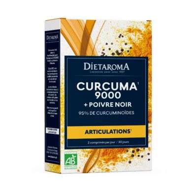 DIETAROMA CURCUMA ET POIVRE NOIR BIO 60 COMPRIMES DIETAROMA CURCUMA ET POIVRE NOIR BIO 60 COMPRIMES