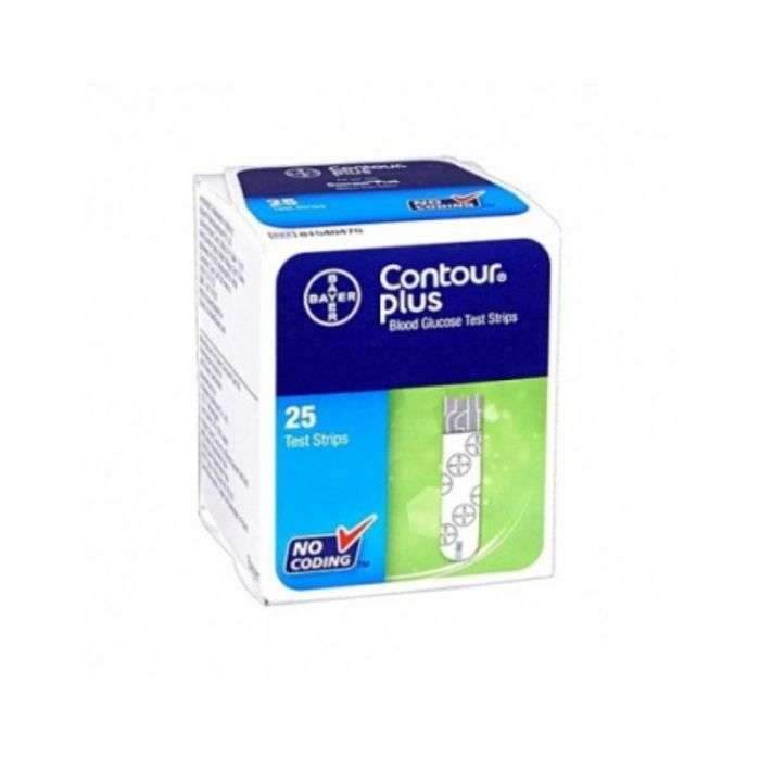 CONTOUR PLUS 25 TEST STRIPS BANDELETTE REACTIVE CONTOUR PLUS 25 TEST STRIPS BANDELETTE REACTIVE