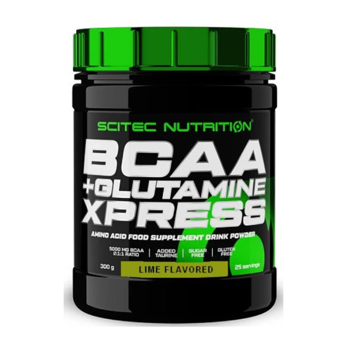 SCITEC NUTRITION BCAA+ GLUTAMINE XPRESS LIME FLAVORED 300 G SCITEC NUTRITION BCAA+ GLUTAMINE XPRESS LIME FLAVORED 300 G