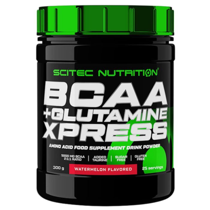 SCITEC NUTRITION BCAA+ GLUTAMINE XPRESS WATERMELON FLAVORED 300 G SCITEC NUTRITION BCAA+ GLUTAMINE XPRESS WATERMELON FLAVORED 300 G