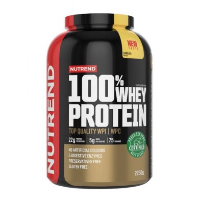 NUTREND 100% WHEY PROTEIN VANILLA FLAVOUR 2250 G NUTREND 100% WHEY PROTEIN VANILLA FLAVOUR 2250 G