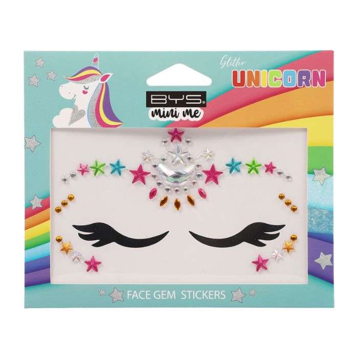 BYS MINI ME GLITTER UNICORN STICKERS VISAGE BYS MINI ME GLITTER UNICORN STICKERS VISAGE
