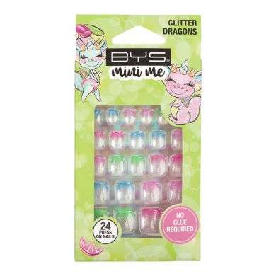BYS MINI ME ONGLES PRECOLLES GLITTER DRAGONS BYS MINI ME ONGLES PRECOLLES GLITTER DRAGONS