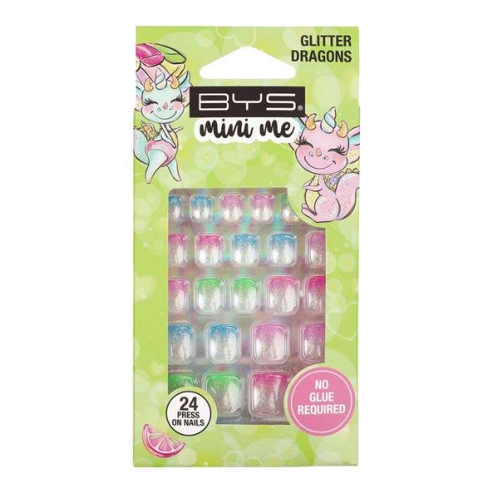 BYS MINI ME ONGLES PRECOLLES GLITTER DRAGONS BYS MINI ME ONGLES PRECOLLES GLITTER DRAGONS