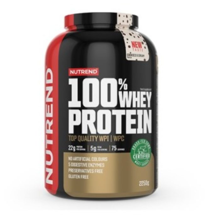 NUTREND 100% WHEY PROTEIN COOKIES AND CREAM NUTREND 100% WHEY PROTEIN COOKIES AND CREAM