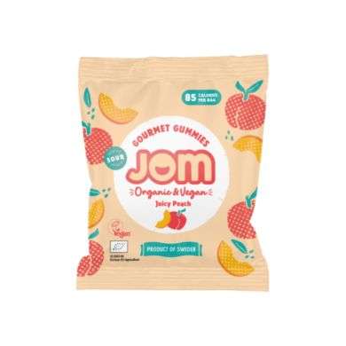 JOM GOURMET GUMMIES JUICY PEACH 25 G JOM GOURMET GUMMIES JUICY PEACH 25 G