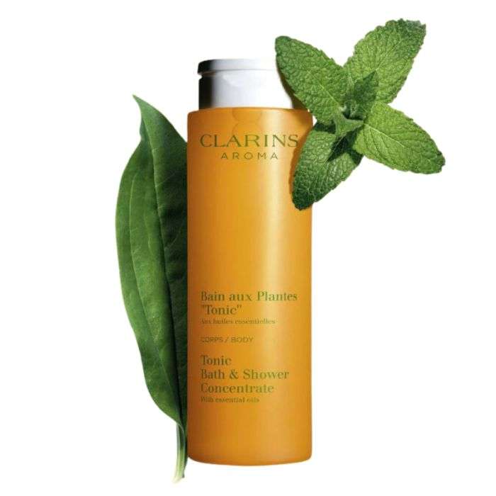 CLARINS BAIN AUX PLANTES TONIC AUX HUILES ESSENTIELLES 200ML CLARINS BAIN AUX PLANTES TONIC AUX HUILES ESSENTIELLES 200ML