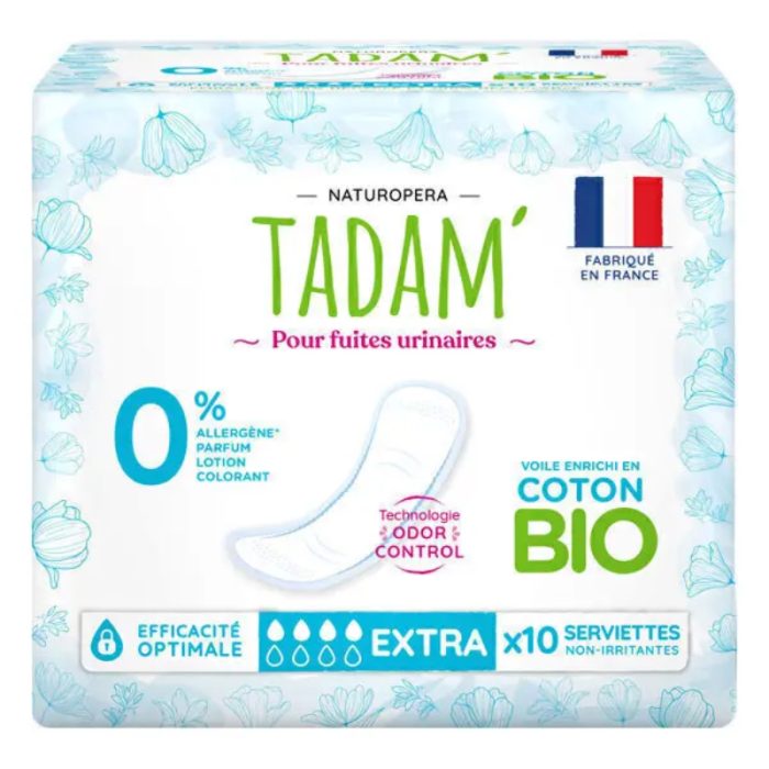 TADAM 24 PROTEGE LINGERIE DERMO SENSIBLE NORMAL NON IRRITANTS COTON BIO