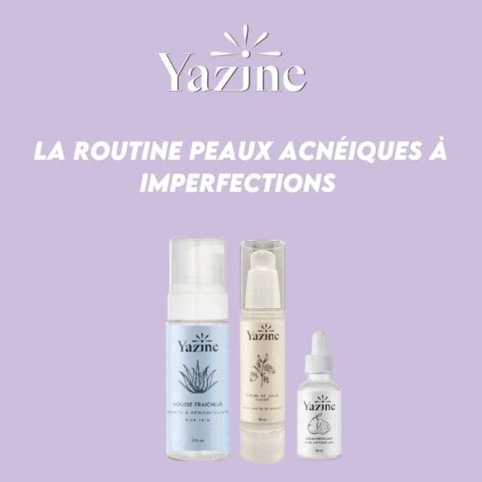 YAZINE ROUTINE PEAUX ACNEIQUES A IMPERFECTIONS YAZINE ROUTINE PEAUX ACNEIQUES A IMPERFECTIONS