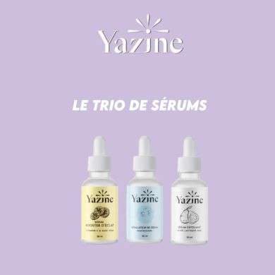 YAZINE ROUTINE LE TRIO DE SERUMS YAZINE ROUTINE LE TRIO DE SERUMS