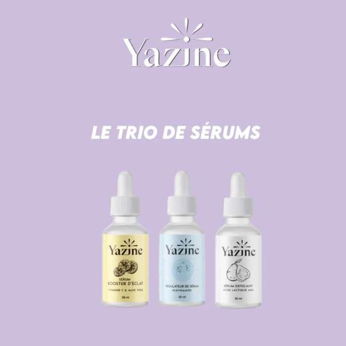 YAZINE ROUTINE LE TRIO DE SERUMS YAZINE ROUTINE LE TRIO DE SERUMS