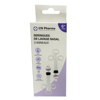 L2N PHARMA SERINGUE DE LAVAGE NASAL 3 ANNEAUX 6 MOIS + L2N PHARMA SERINGUE DE LAVAGE NASAL 3 ANNEAUX 6 MOIS +
