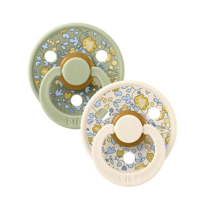 BIBS x LIBERTY COLOUR NATURAL RUBBER PACK DE 2 SIZE 1 ELOISE ET SAGE MIX