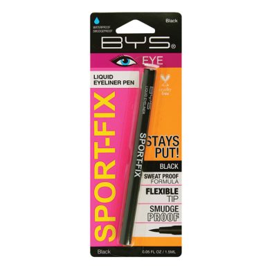 BYS SPORT FIX LIQUID EYELINER PEN WATERPROOF BLACK 1.5 ML BYS SPORT FIX LIQUID EYELINER PEN WATERPROOF BLACK 1.5 ML