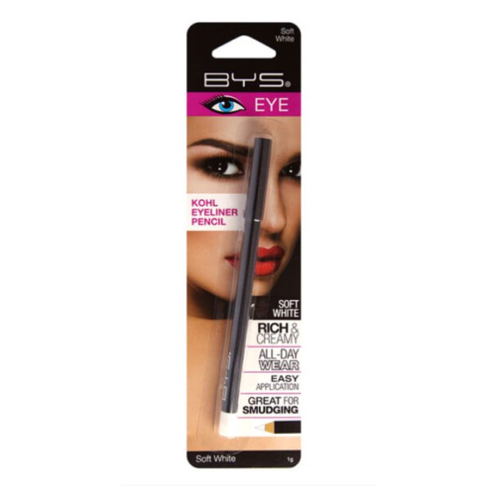 BYS KOHL EYELINER PENCIL SOFT WHITE 1 G BYS KOHL EYELINER PENCIL SOFT WHITE 1 G