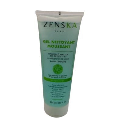 ZENSKA GEL NETTOYANT MOUSSANT VISAGE ET CORPS 250 ML ZENSKA GEL NETTOYANT MOUSSANT VISAGE ET CORPS 250 ML