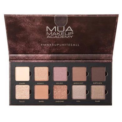 MUA 10 SHADE MATTE AND FOIL EYESHADOW COLLECTION VELVET NUDE 11 G MUA 10 SHADE MATTE AND FOIL EYESHADOW COLLECTION VELVET NUDE 11 G