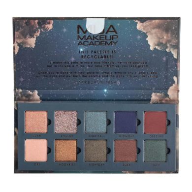 MUA 10 SHADE MATTE AND FOIL EYESHADOW COLLECTION NOCTURNAL 11 G MUA 10 SHADE MATTE AND FOIL EYESHADOW COLLECTION NOCTURNAL 11 G
