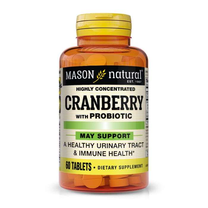 MASON NATURAL CRANBERRY WITH PROBIOTIC 60 TABLETS MASON NATURAL CRANBERRY WITH PROBIOTIC 60 TABLETS