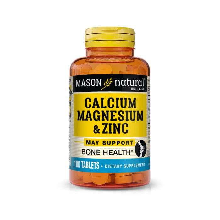 MASON NATURAL CALCIUM MAGNESIUM ZINC 100 TABLETS MASON NATURAL CALCIUM MAGNESIUM ZINC 100 TABLETS