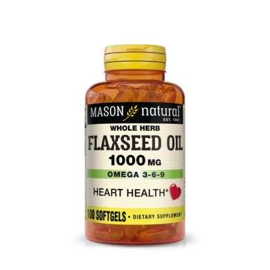 MASON NATURAL FLAXSEED OIL 1000MG 100 GELULES MASON NATURAL FLAXSEED OIL 1000MG 100 GELULES