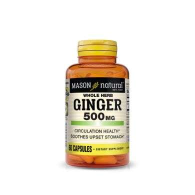 MASON NATURAL GINGER 500MG 60 CAPSULES MASON NATURAL GINGER 500MG 60 CAPSULES