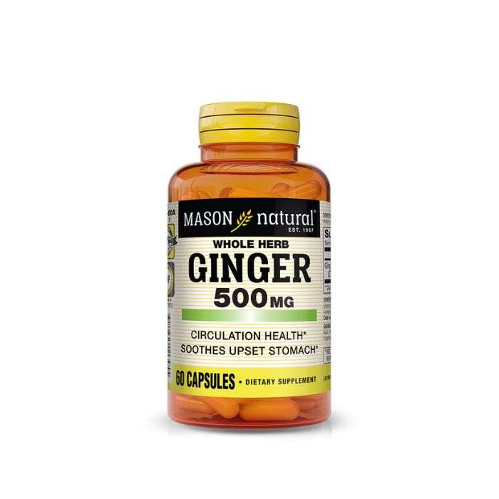 MASON NATURAL GINGER 500MG 60 CAPSULES MASON NATURAL GINGER 500MG 60 CAPSULES