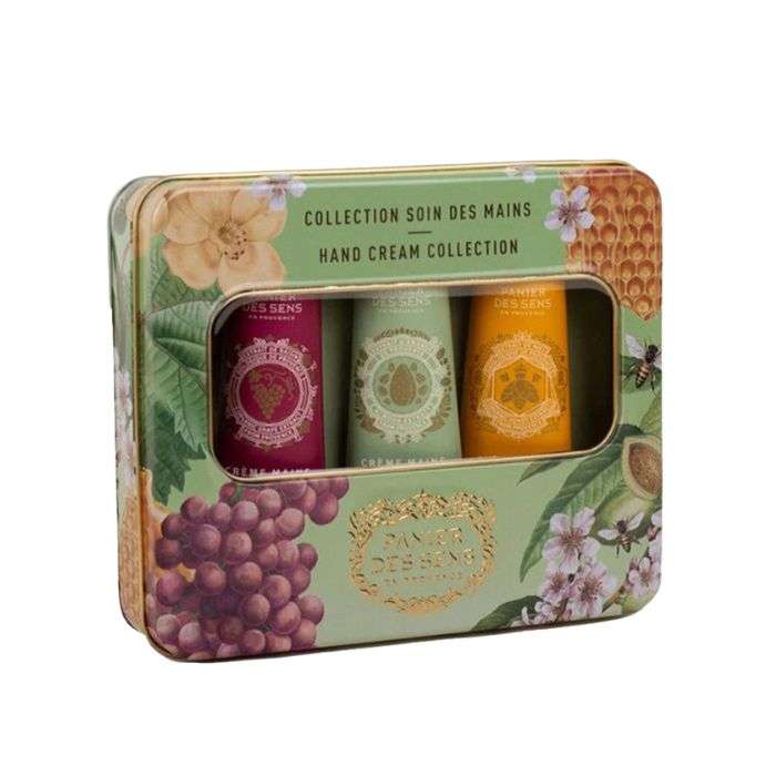 PANIER DES SENS COFFRET SOIN DES MAINS AMANDE RAISIN ET MIEL PANIER DES SENS COFFRET SOIN DES MAINS AMANDE RAISIN ET MIEL