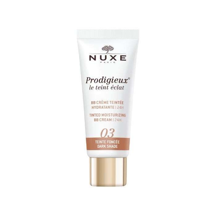 NUXE PRODIGIEUX LE TEINT ECLAT 03 BB CREME HYDRATANTE FONCEE 30 ML NUXE PRODIGIEUX LE TEINT ECLAT 03 BB CREME HYDRATANTE FONCEE 30 ML