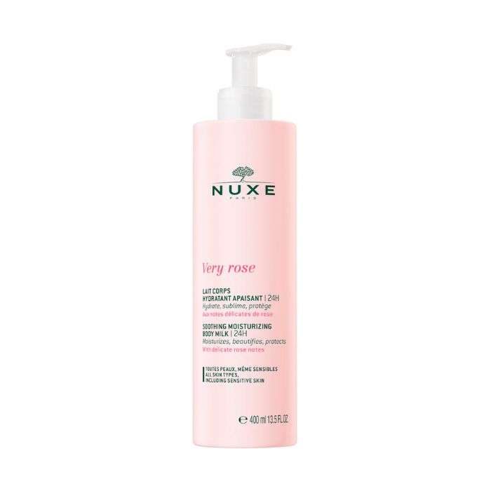 NUXE VERY ROSE LAIT CORPS HYDRATANT APAISANT 24H 400 ML NUXE VERY ROSE LAIT CORPS HYDRATANT APAISANT 24H 400 ML
