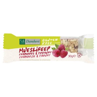 DAMHERT BAR MUESLI FRAMBOISE ET YAOURT SANS GLUTEN 30 G DAMHERT BAR MUESLI FRAMBOISE ET YAOURT SANS GLUTEN 30 G