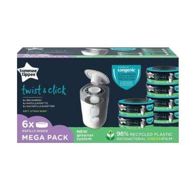 TOMMEE TIPPEE TWIST AND CLICK PACK DE 6 RECHARGES TOMMEE TIPPEE TWIST AND CLICK PACK DE 6 RECHARGES