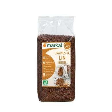 MARKAL GRAINES DE LIN BRUN 500G MARKAL GRAINES DE LIN BRUN 500G
