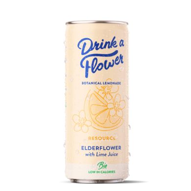 DRINK A FLOWER BOTANICAL LEMONADE RESOURCE ELDERFLOWER WITH LIME JUICE 25 CL DRINK A FLOWER BOTANICAL LEMONADE RESOURCE ELDERFLOWER WITH LIME JUICE 25 CL