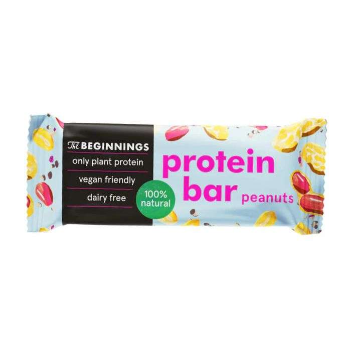THE BEGINNINGS PROTEIN BAR CACAHUETES 40G THE BEGINNINGS PROTEIN BAR CACAHUETES 40G