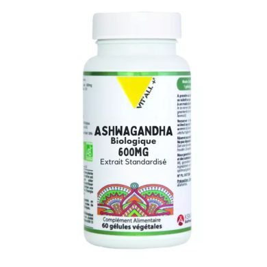 VITALL + ASHWAGANGHA BIOLOGIQUE 600 MG 60 GELULES VITALL + ASHWAGANGHA BIOLOGIQUE 600 MG 60 GELULES