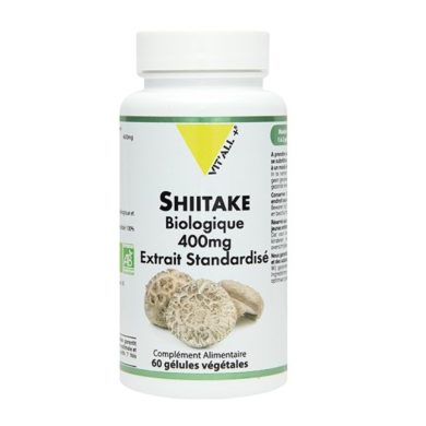 VITALL + SHIITAKE BIOLOGIQUE 400 MG 60 GELULES VITALL + SHIITAKE BIOLOGIQUE 400 MG 60 GELULES
