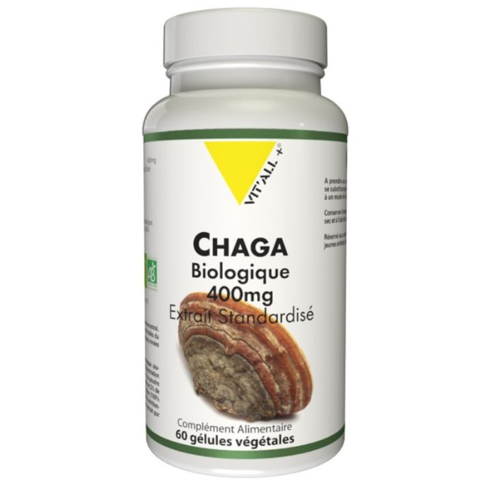 VITALL + CHAGA BIOLOGIQUE 400 MG 60 GELULES VITALL + CHAGA BIOLOGIQUE 400 MG 60 GELULES