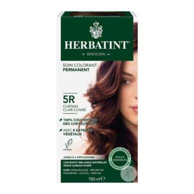 HERBATINT SOIN COLORANT PERMANENT 5 R CHATAIN CLAIR CUIVRE 150 ML HERBATINT SOIN COLORANT PERMANENT 5 R CHATAIN CLAIR CUIVRE 150 ML